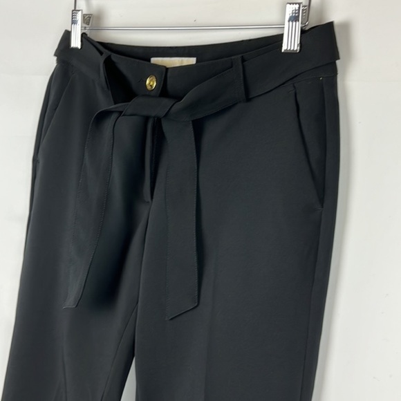 Michael Kors Black Trouser Belted Career Pants Size 4 - Picture 5 of 11